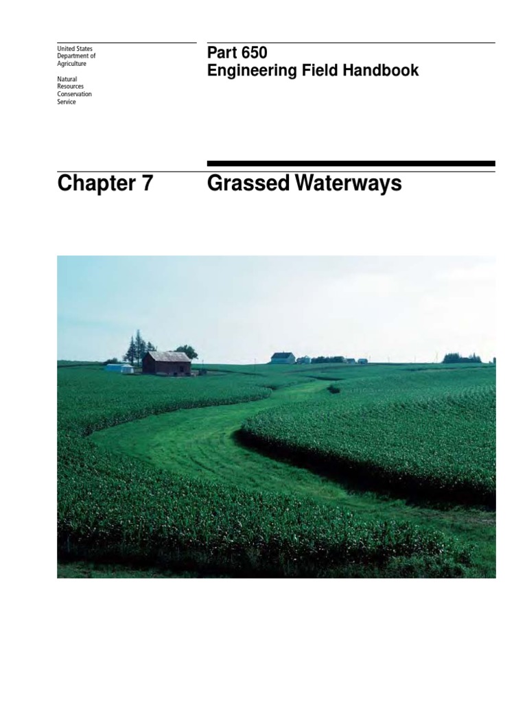 Grassed Waterways Engineering Handbook | PDF | Drainage Basin | Erosion