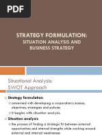 Strategy Formulation:: Situation Analysis and Business Strategy