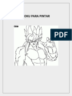 Goku Para Pintar