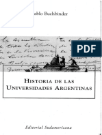 Buchbinder, Pablo - Historia de Las Universidades Argentinas