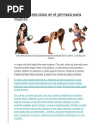 Rutina de Ejercicios en El Gimnasio para Mujeres