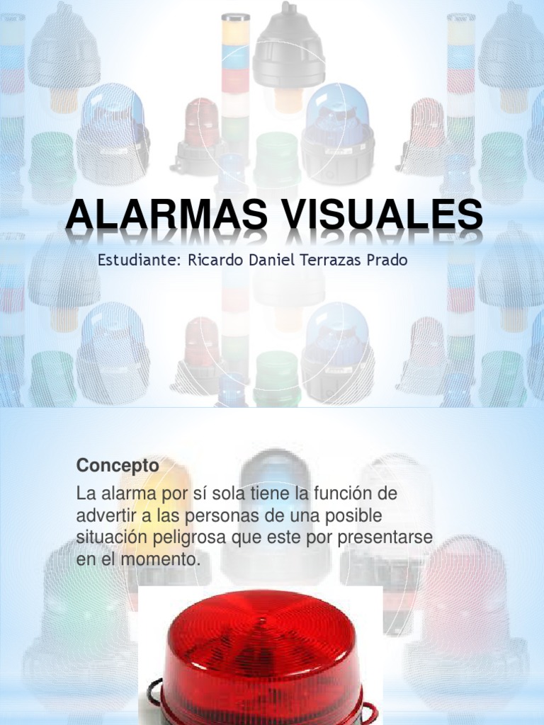 Alarmas Visuales: Tipos y Funciones | PDF | Diodo emisor de luz ...