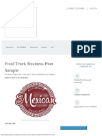 Food Truck Business Plan Sample Legal Templates