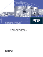 A-Dec 571 and 6300 Dental Light PDF