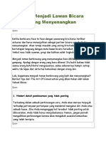 Tips Menjadi Lawan Bicara Yang Menyenangkan