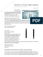 .Mx-Los Signos de Exclamaciã N Funciã N Reglas y Ejemplos PDF