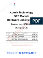 Kornix KSM1328 GPS Module Hardware Specification