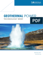 IRENA Geothermal Power 2017