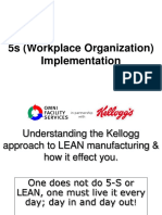5s (Workplace Organization) Implementation: Confidential and Proprietary - © 2008 Kellogg Na Company