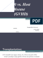 Graft vs. Host Disease (GVHD) : Abdullah 3 Year MBBS Batch#15 Roll#22