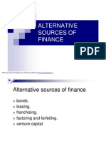 Alternative Sources of Finance