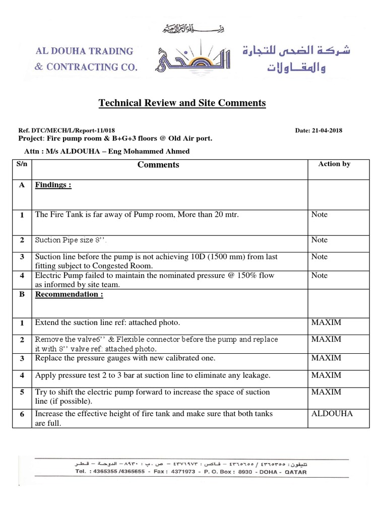 Compliance To Consultant Electrical-Mechanical Comments 21-04-2018 PDF ...