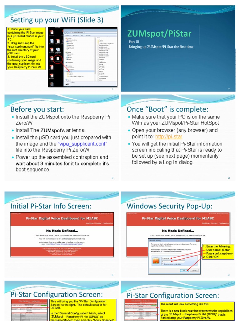 ZumSpot Pistar CONF PDF | PDF | Raspberry Pi | Wi Fi