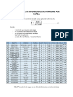 Calculo de corrientes y secciones de conductores