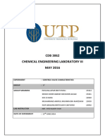 CONTROL VALVE CHARACTERISTICS LAB REPORT