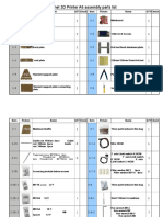 Anet 3D Printer A6 Assembly Parts List: Page 1 of 10