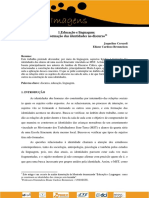 Educação e Linguagem a Formacao Das Identidades No Discurso