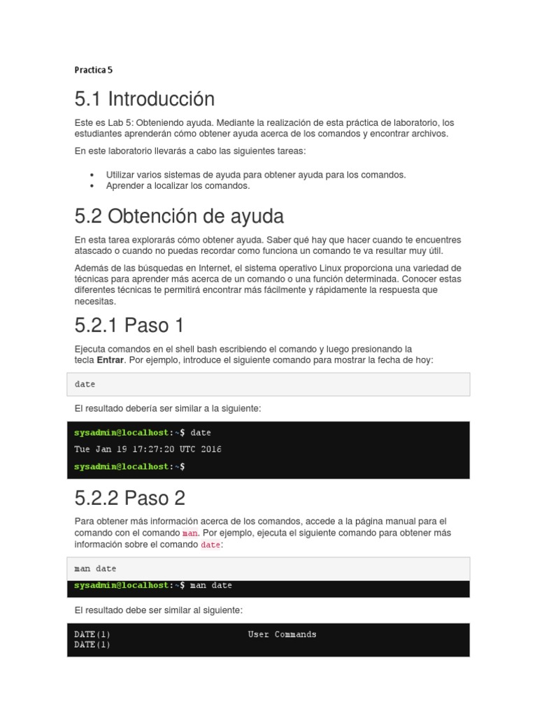 Ayuda y Comandos en Linux | PDF | Archivo de computadora | Gestión de datos