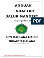 Pendaftaran Jalur Mandiri UIN Malang 2018 PDF