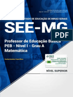#Apostila SEE-MG - Professor de Educação Básica - PEB - Nível I - Grau A Matemática (2018) - Novas Concursos.pdf