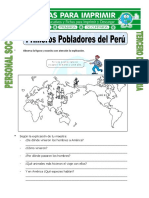 Ficha Primeros Pobladores Del Peru Para Tercero de Primaria