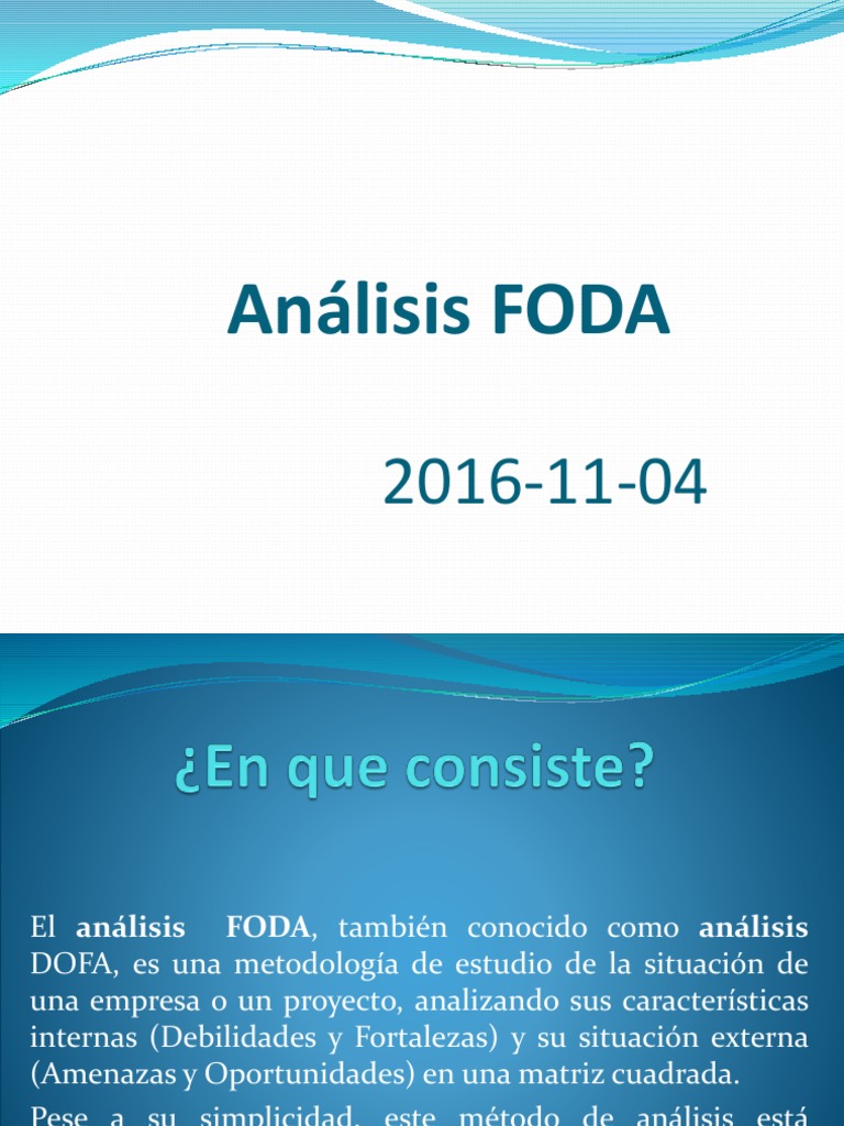 Análisis FODA: Estrategias Empresariales | PDF | Análisis FODA | Business