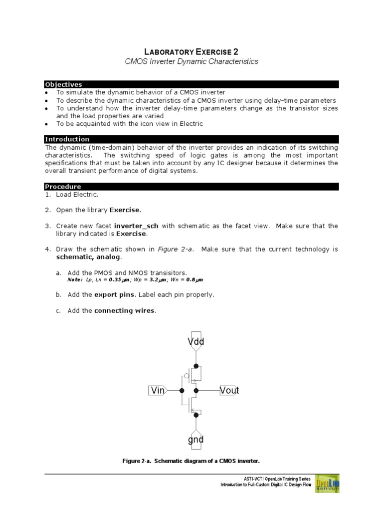 CMOS Inverter Dynamic Characteristics Lab | PDF | Cmos | Spice