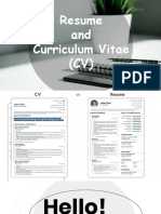 Resume vs. Curriculum Vitae
