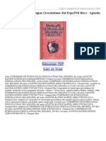 Compendio de Etimologias Grecolatinas Del EspaÑOl PDF