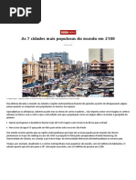 As 7 Cidades Mais Populosas Do Mundo Em 2100