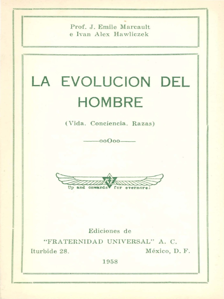 Marcault, Emile - La Evolucion Del Hombre | PDF | Vida | Creacionismo