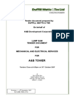 A&B Tower: Tender Document Prepared by Duffill Watts & Tse On Behalf of A&B Development Corporation