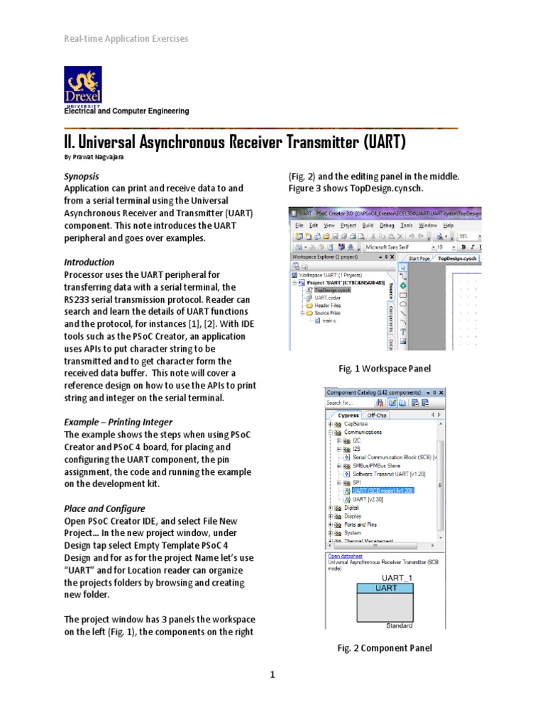 II. Universal Asynchronous Receiver Transmitter (UART) : Synopsis | PDF ...
