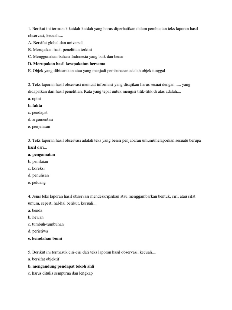 Soal Pekul Indo Kelas X Pdf