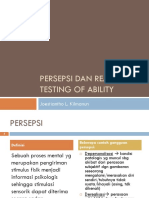 Persepsi Dan Reality Testing of Ability