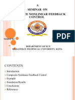 A Seminar On Composite Nonlinear Feedback Control: Guided By: Submitted by