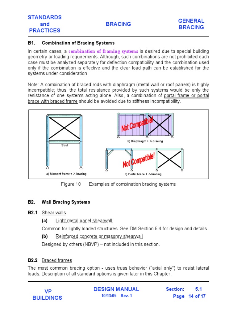 Bracing Design Standards Manual | PDF