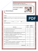 Arte precolombino diaguita en la pauta de evaluación de artes visuales