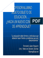 Sujetos de La Educacion