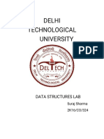 Delhi Technological University: Data Structures Lab