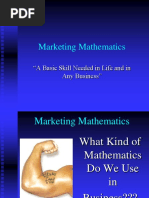 Marketing Mathematics