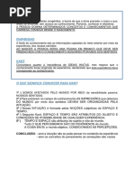 Kant - Inatismo e Empirismo