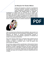 Aula 6 Como Lidar Com Situações Ou Clientes Difíceis