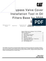 Bypass Valve Cover Installation Tool in Oil Filters Base for 3500 Engines