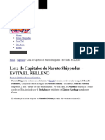 Lista de Capitulos de Naruto Shippuden - EVITA EL RELLENO