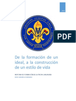 De La Formación de Un Ideal, A La Construcción de Un Estilo de Vida - Erico Jaramillo