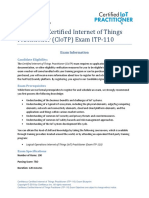 Certified Internet of Things Practitioner Exam ITP 110 Blueprint Approved
