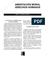 La Fundamentación Moral de Los Derechos Humanos: Jaime F. Cárdenas García