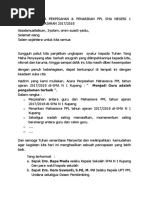 Rundown Acara Perpisahan Ppl