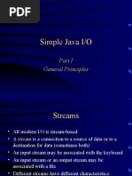 Simple Java I/O: General Principles